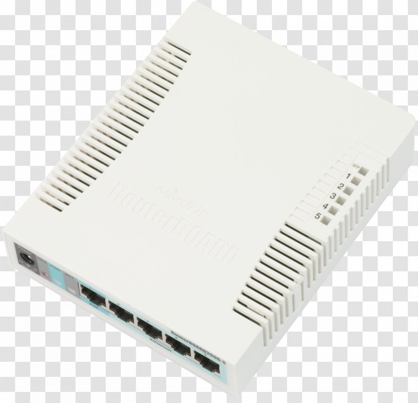 MikroTik RouterBOARD RB260GS Small Form-factor Pluggable Transceiver Network Switch Gigabit Ethernet - Wireless Router - Advanced Heroquest Character Sheet Transparent PNG