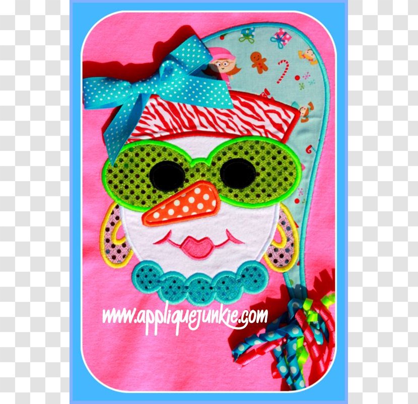 Textile Product Font Turquoise Text Messaging - Snowman Applique Patterns Transparent PNG