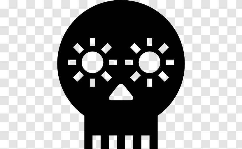 Skull Mexico Handicraft Clip Art - Black And White Transparent PNG