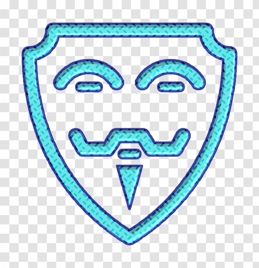 Anonymous Icon Web Security Line Icon Shapes Icon Transparent PNG