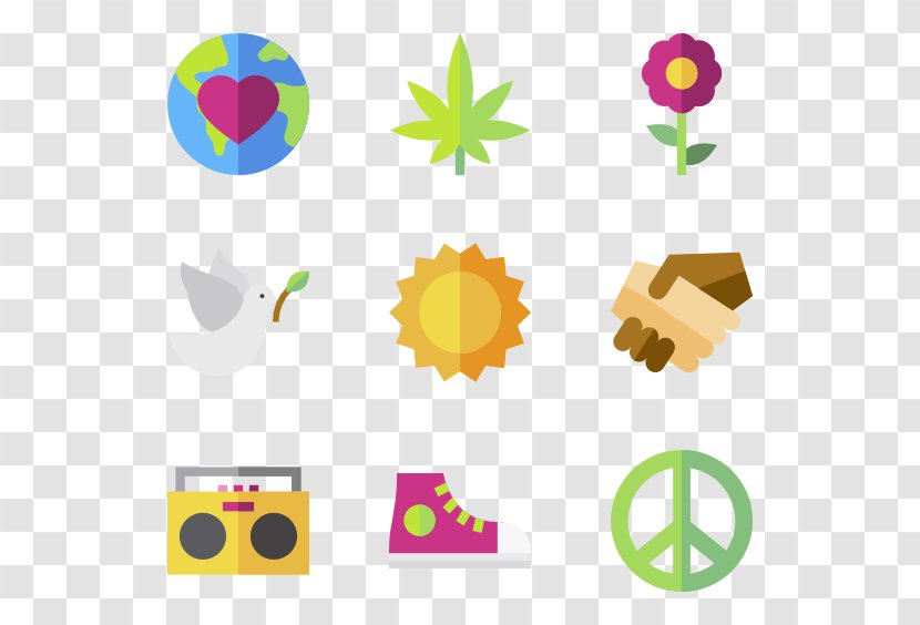 Hippie - Yellow - Disguise Transparent PNG