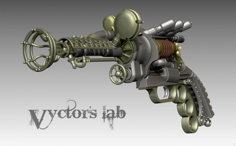 Frankenstein Weapon Firearm Steampunk Raygun - Frame Transparent PNG