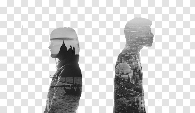 Photography Diptych Photographer Art - Creativity - Double Exposure Men And Women Transparent PNG