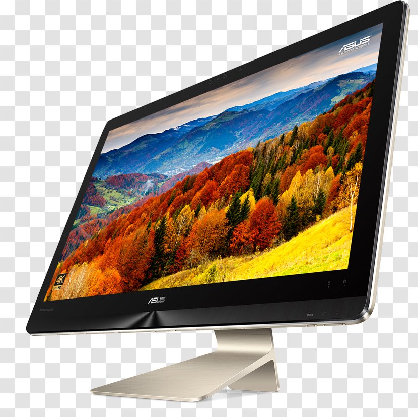 MacBook Pro ASUS Zen AiO Z240 Zenbook Desktop Computers - Television - Lcd Tv Transparent PNG