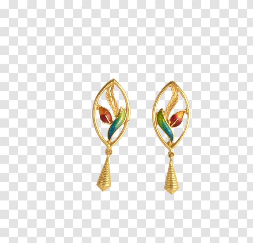 Earring Body Jewellery Colored Gold Gemstone Transparent PNG