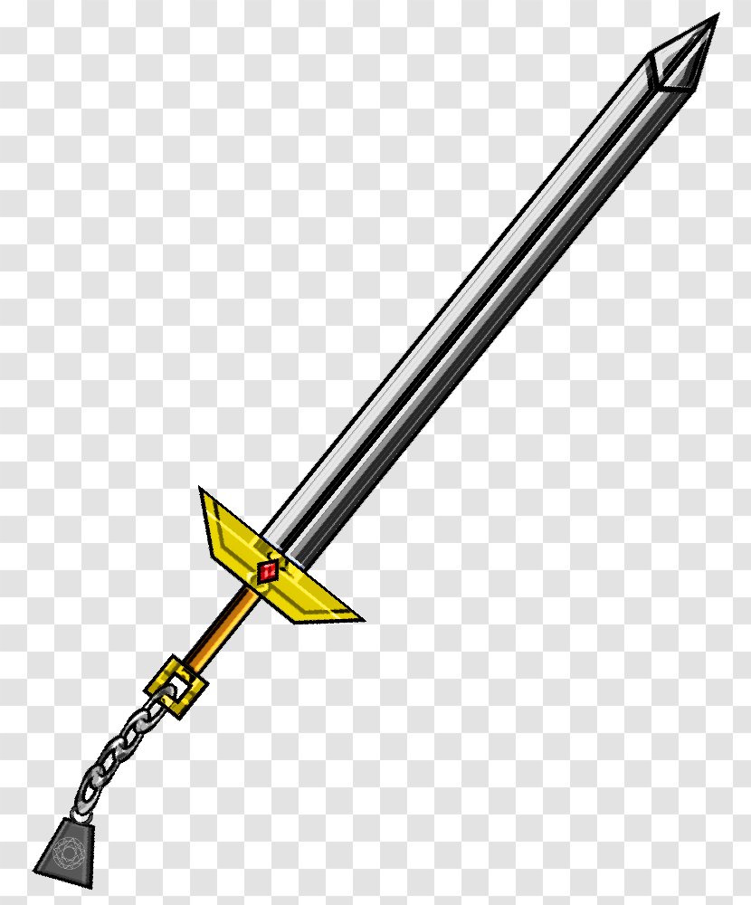 Sword Line Point Softball Angle - Chain Weapons Transparent PNG