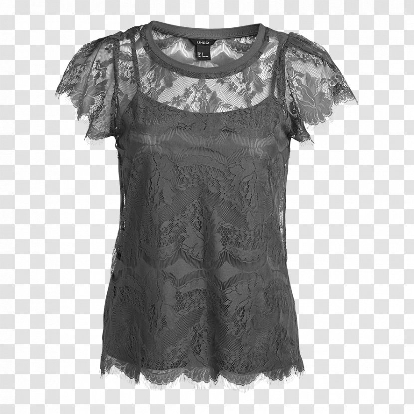 Blouse T-shirt Sleeve Dress Neck - Top Transparent PNG