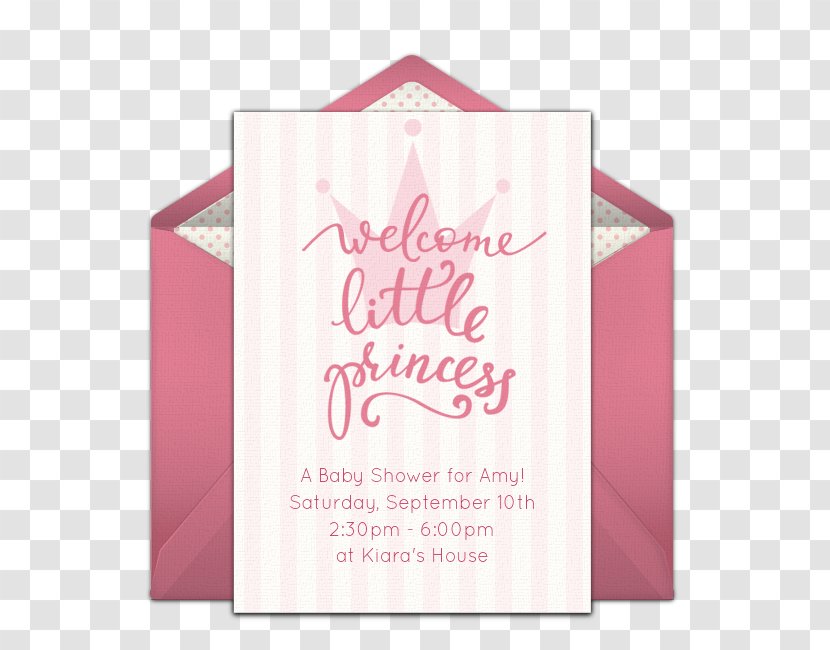 Baby Shower Wedding Invitation Party Princess Infant - Invite Transparent PNG