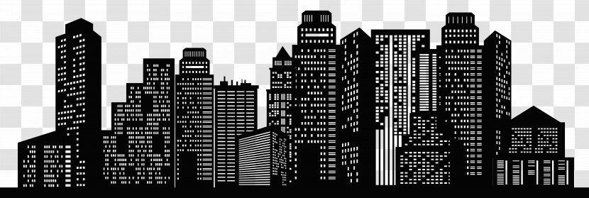 New York City Chicago Skyline Silhouette Cityscape - Facade - CITY Transparent PNG