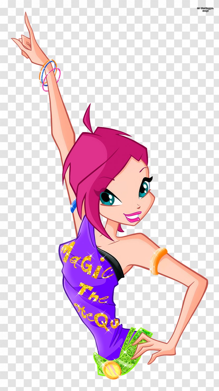 Tecna The Trix IPhone 4 Magenta - Silhouette - Winx Transparent PNG