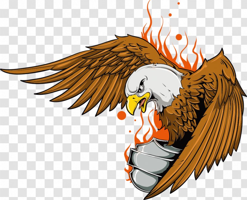 Old School (tattoo) Eagle Clip Art - Chicken - Vector Flame Printing Transparent PNG