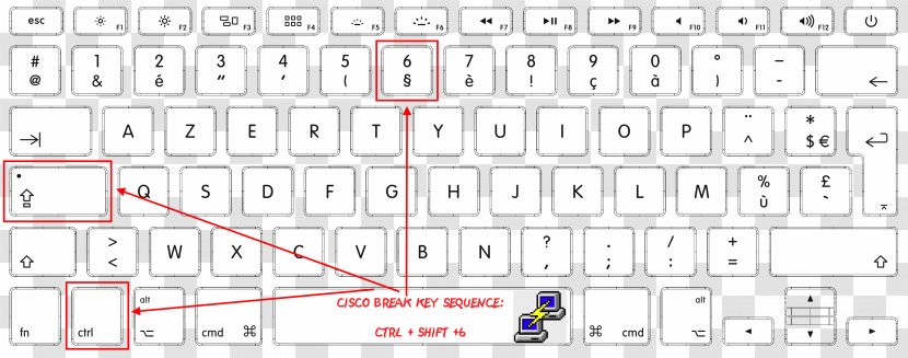 Computer Keyboard Laptop MacBook Pro AZERTY - Tree Transparent PNG