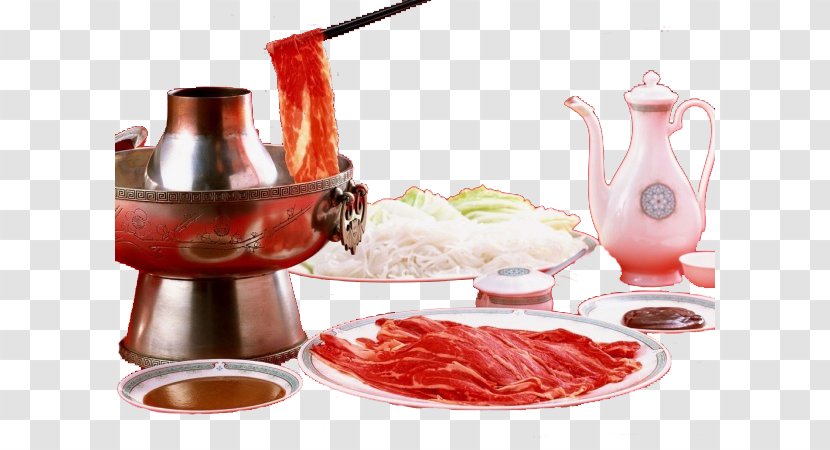 Hot Pot Beef Dinner Food - Winter Meal Transparent PNG