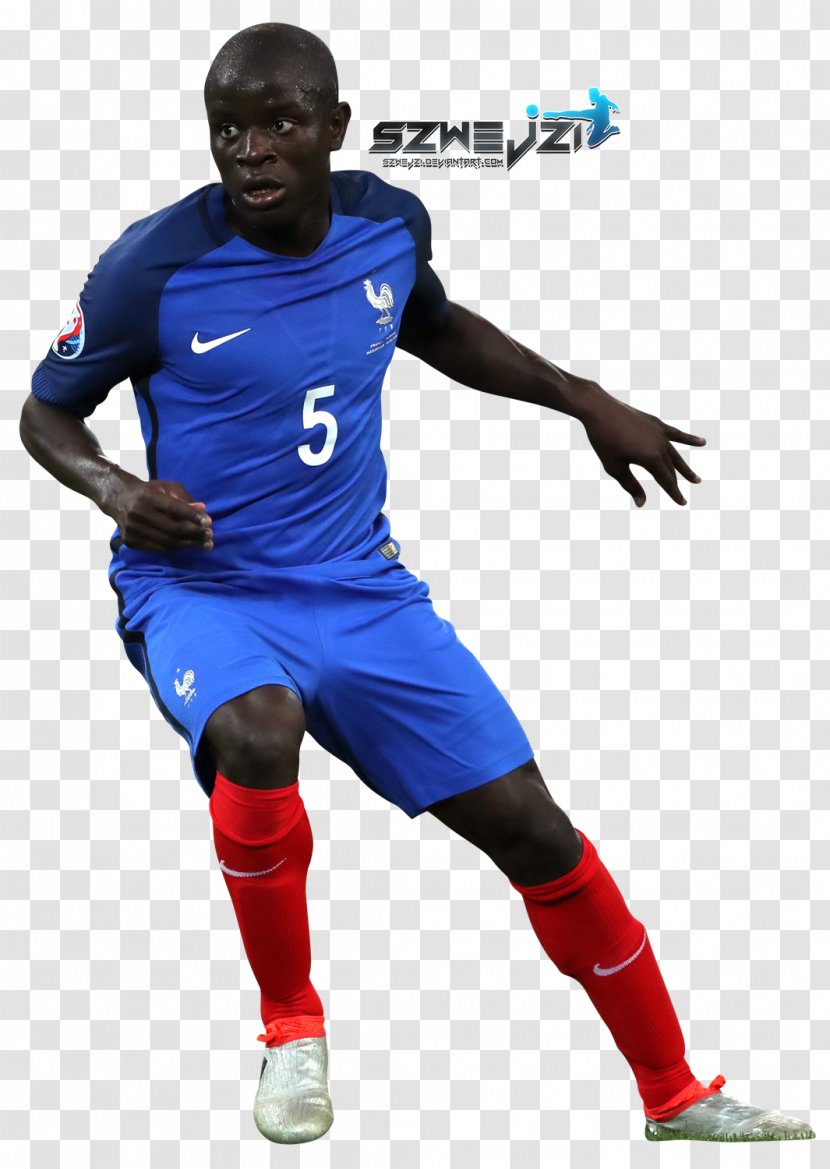 France National Football Team Player Sport - Blue - Ngolo Kante Transparent PNG