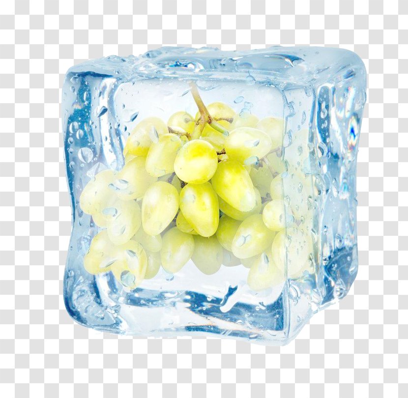 Ice Cube Stock Photography Fruit Royalty-free - Cherry - Frozen Grapes Transparent PNG