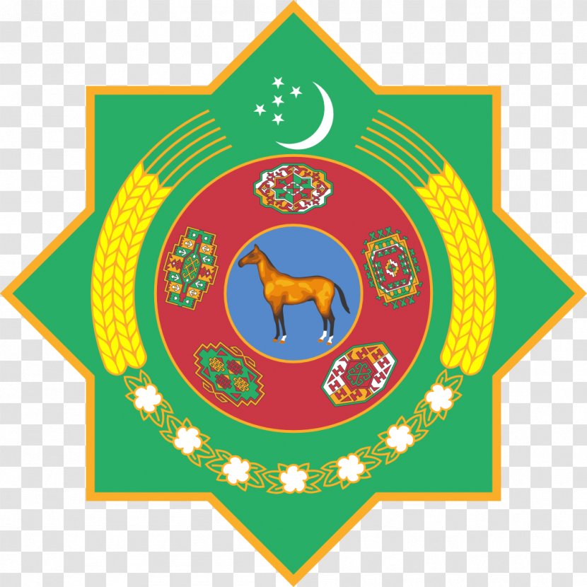 Emblem Of Turkmenistan Turkmen Soviet Socialist Republic President Coat Arms - Symbol Transparent PNG