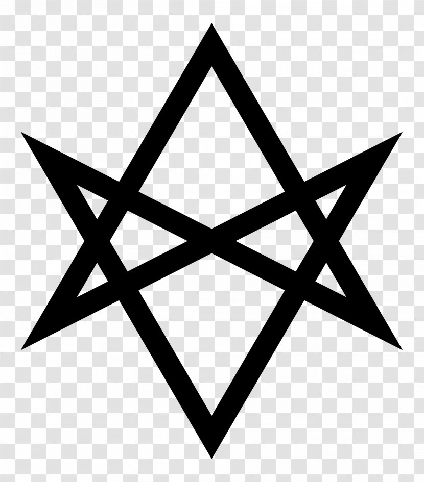 Unicursal Hexagram Symbol Ceremonial Magic Magick - Triangle - Solid Five Pointed Star Transparent PNG