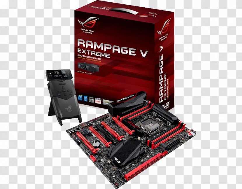 Intel X99 Motherboard RAMPAGE V EXTREME Asus - Electronics Accessory Transparent PNG