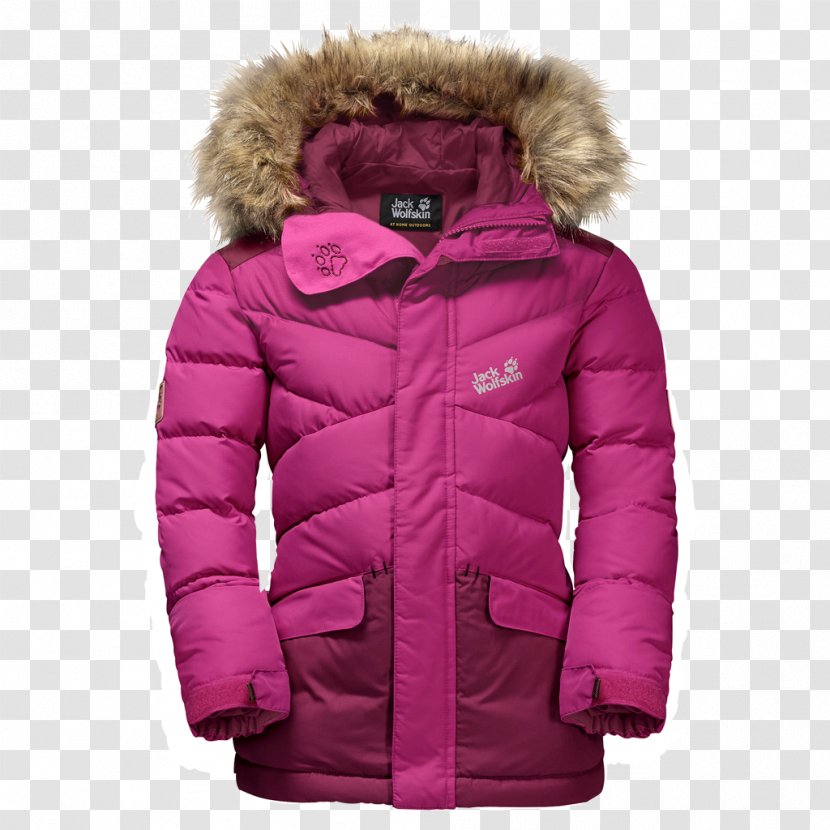 Jacket Down Feather Child Daunenjacke Parka - Pink Transparent PNG