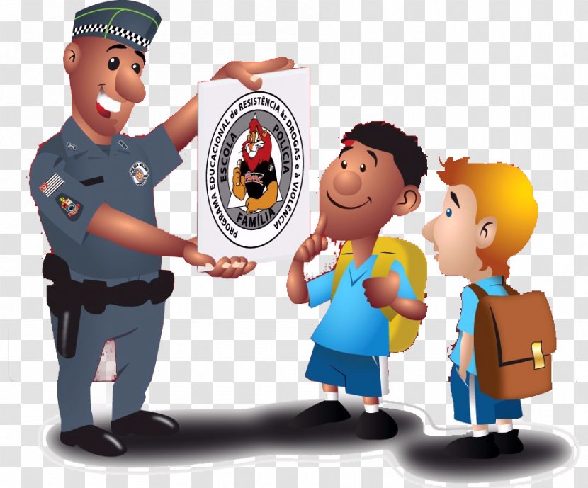 Military Police Of São Paulo State Drug Abuse Resistance Education - Cartoon Transparent PNG