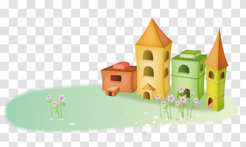 Childrens Song Cartoon - Building On The Grass Transparent PNG