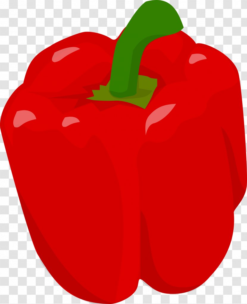 Bell Pepper Chili Clip Art - Fruit - Black Transparent PNG