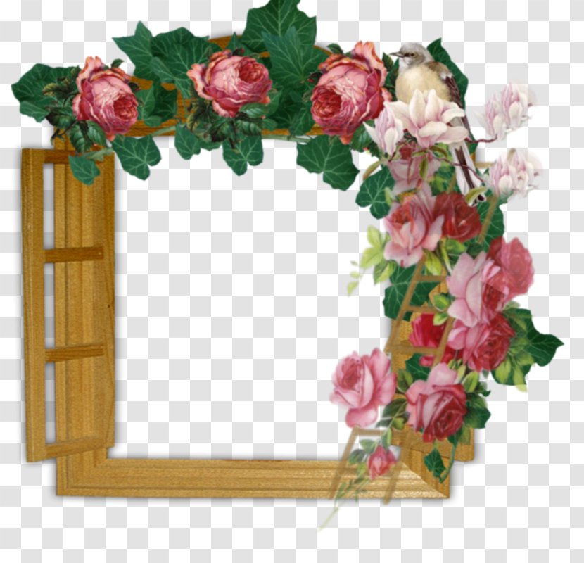 Garden Roses Window Flower - Wreath Transparent PNG