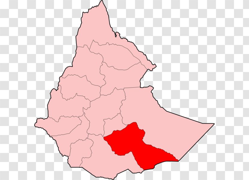 Bale Zone Province, Ethiopia Regions Of Somali Region Daouaro - Map Transparent PNG
