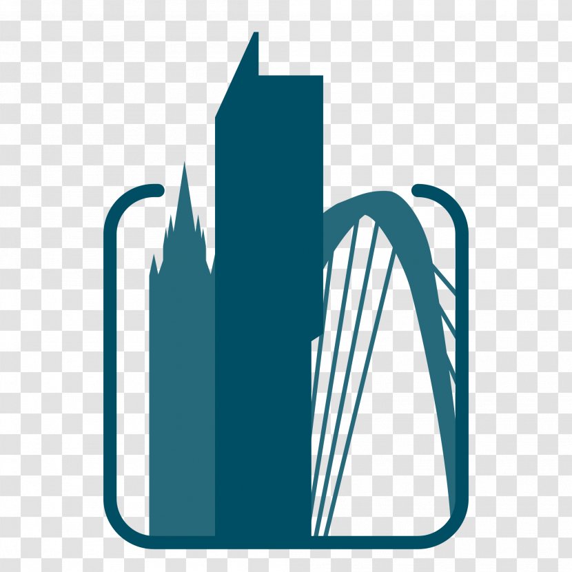 Turquoise Aqua Human Settlement Logo Line - Skyline City Transparent PNG