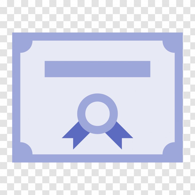 Diploma Academic Certificate - Electric Blue - European-style Vector Transparent PNG