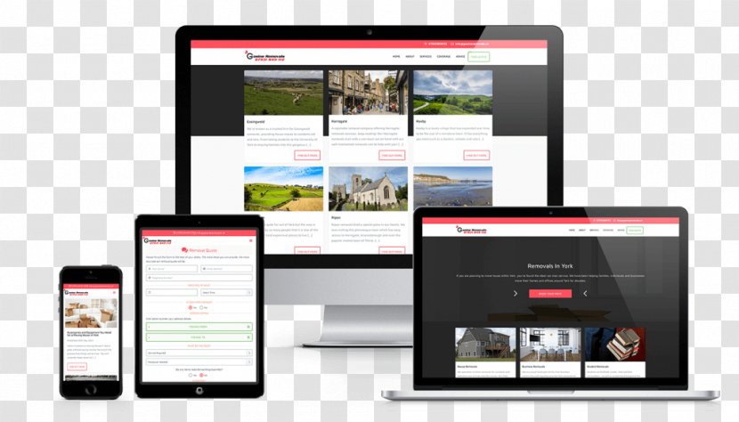 Responsive Web Design Page - Display Advertising Transparent PNG