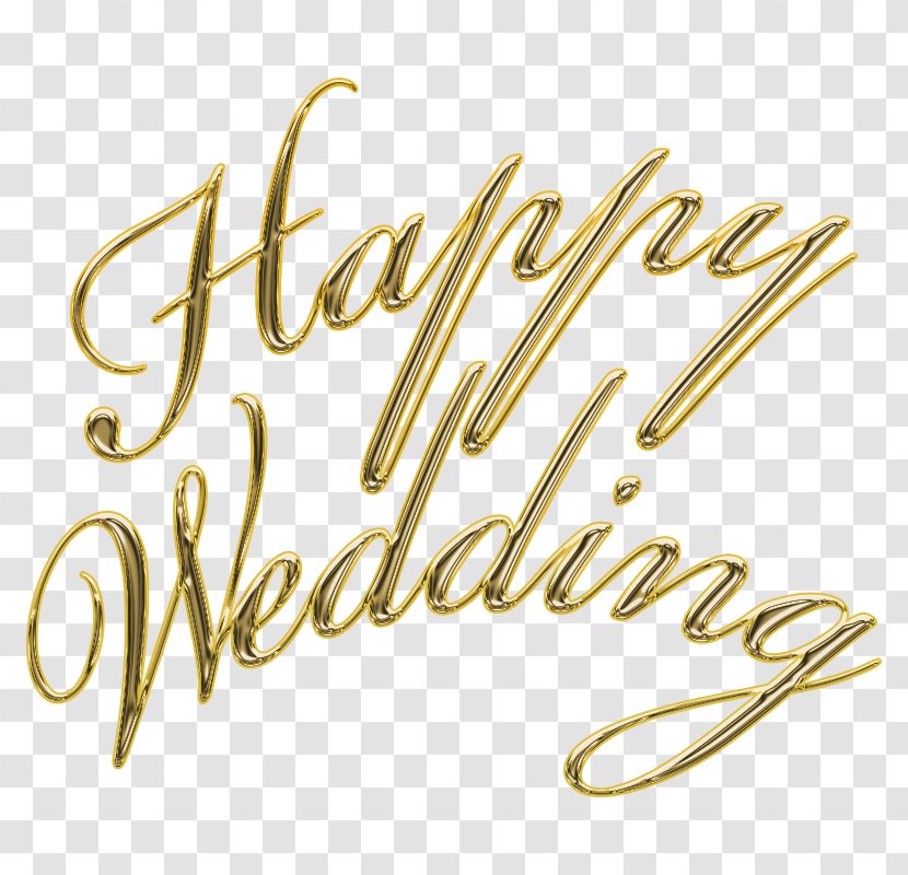 Logo Brand Line Font - Happy Wedding Transparent PNG
