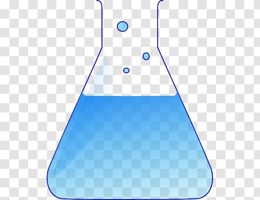 Laboratory Flasks Chemistry Beaker Clip Art - Experiment - Erlenmeyer Transparent PNG