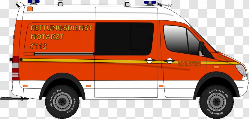 DRK-Ortsverein Bordesholm E.V. Rettungswagen Fire Department Vehicle Mercedes-Benz Sprinter - Transport - Ambulance Transparent PNG