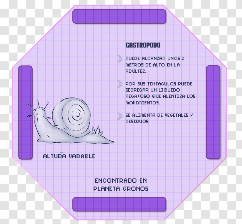 Paper Font Product - Purple - Gastropod Transparent PNG