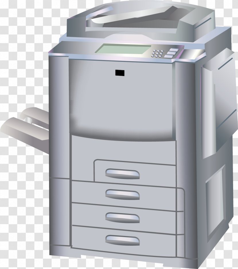 Paper Multi-function Printer Photocopier - Vector Material Transparent PNG