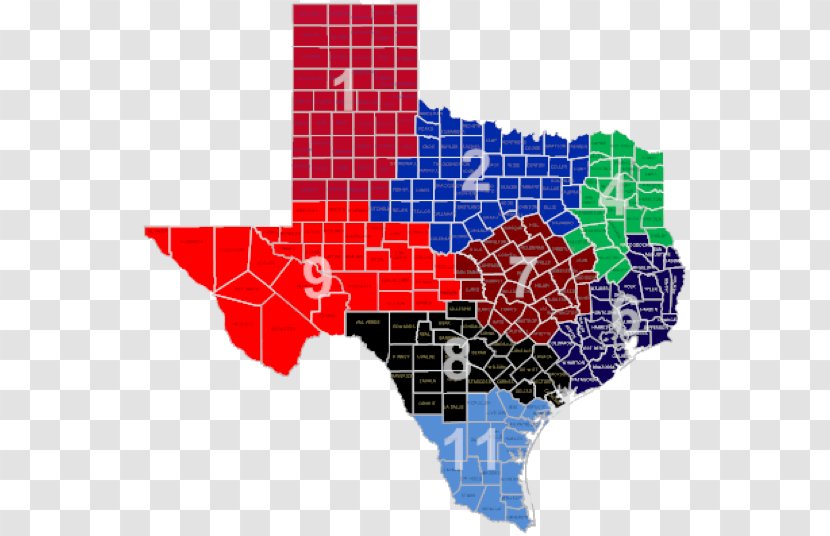 Central Canadian West United States Presidential Election In Texas, 2016 Map - City Transparent PNG