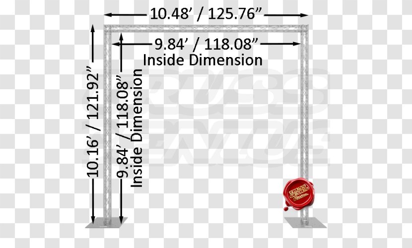 Truss Steel Angle Square Paper - Goal - Post Transparent PNG