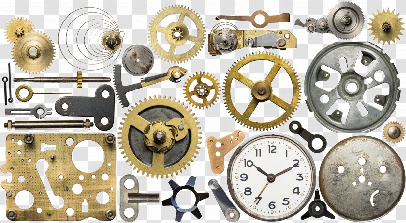 Clock Movement Gear Stock Photography Spare Part - Royaltyfree - Mechanical Metal Parts Collection Transparent PNG