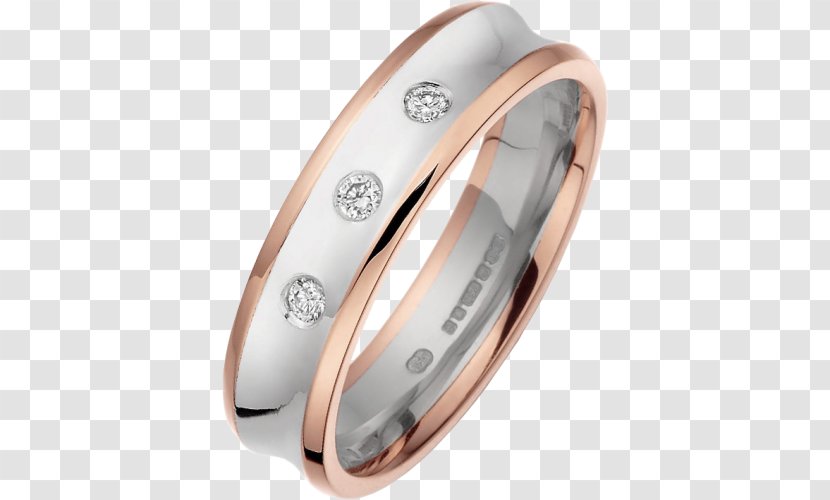 Wedding Ring Diamond Gold - Promise - Rose Settings Only Transparent PNG