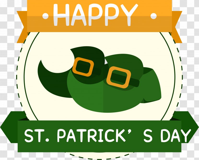 Saint Patricks Day Photography - Brand - Green Cartoon Label Transparent PNG