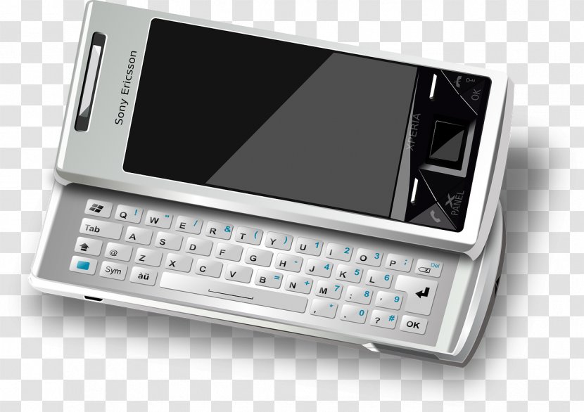 Smartphone Telephone Pixabay Illustration - Portable Communications Device - Sliding Phone Transparent PNG