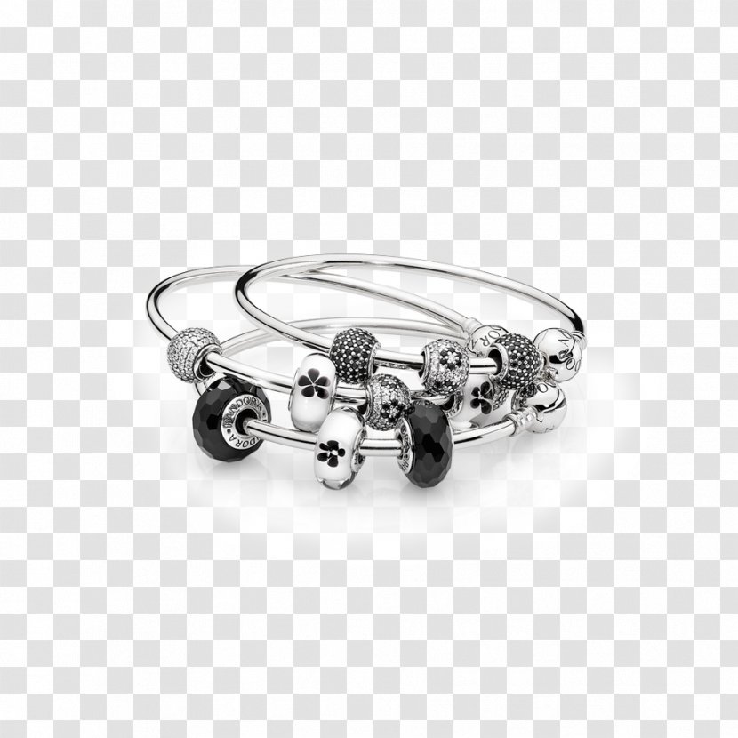 Charm Bracelet Pandora Jewellery Bangle - Platinum Transparent PNG