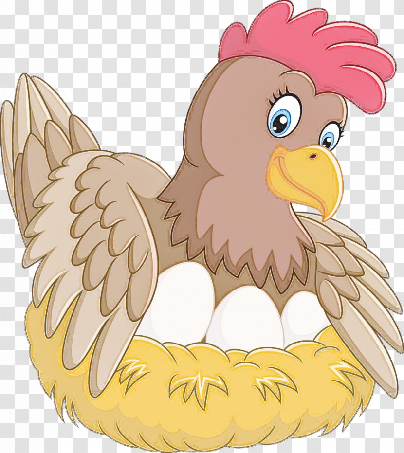 Cartoon Chicken Wing Bird Beak Transparent PNG