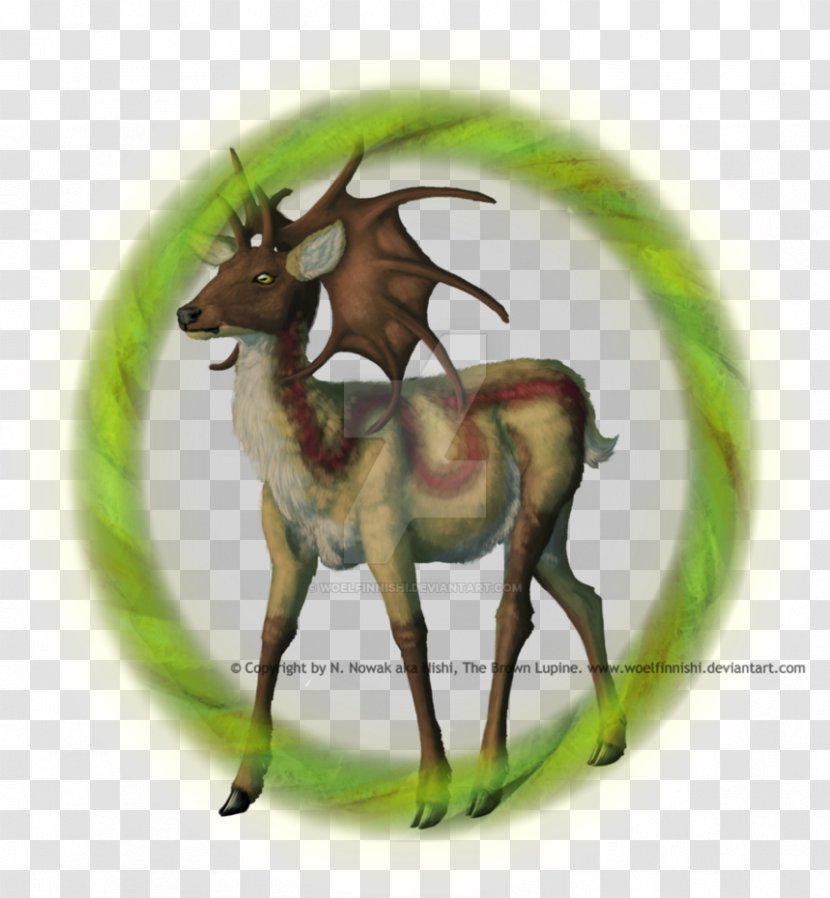 Reindeer Antelope Antler Fauna Wildlife Transparent PNG