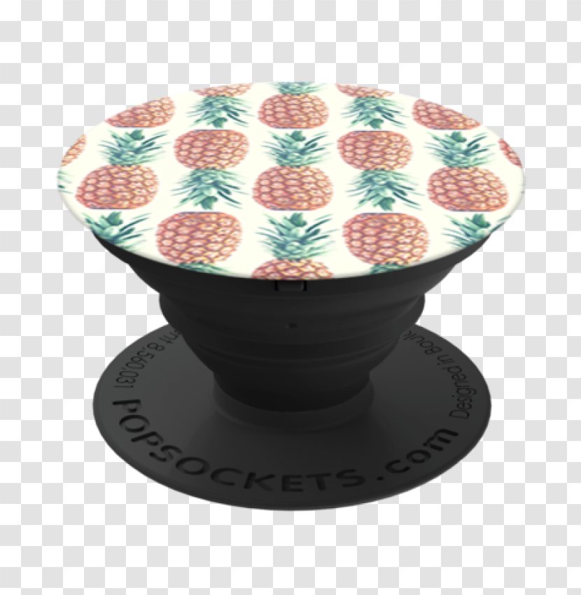 Amazon.com PopSockets Grip Stand Mobile Phones Pineapple - Tableware - Pattern Transparent PNG