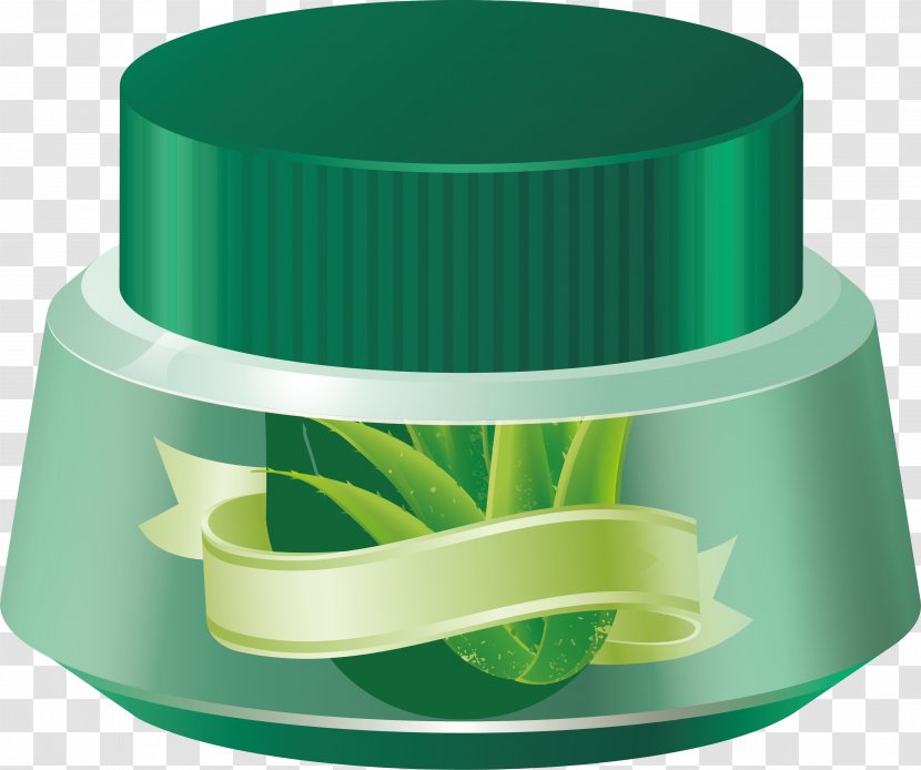 Aloe Vera Green Gel - Jar Of Transparent PNG