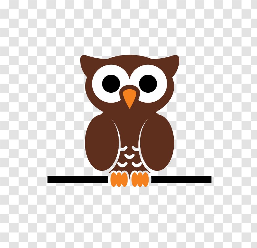 Tropical Screech Owl Cartoon Clip Art - Brown Hawkowl - Eyes Transparent PNG