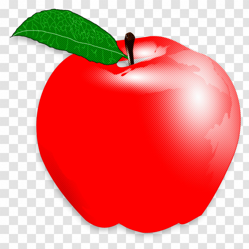 Fruit Apple Red Plant Food Transparent PNG
