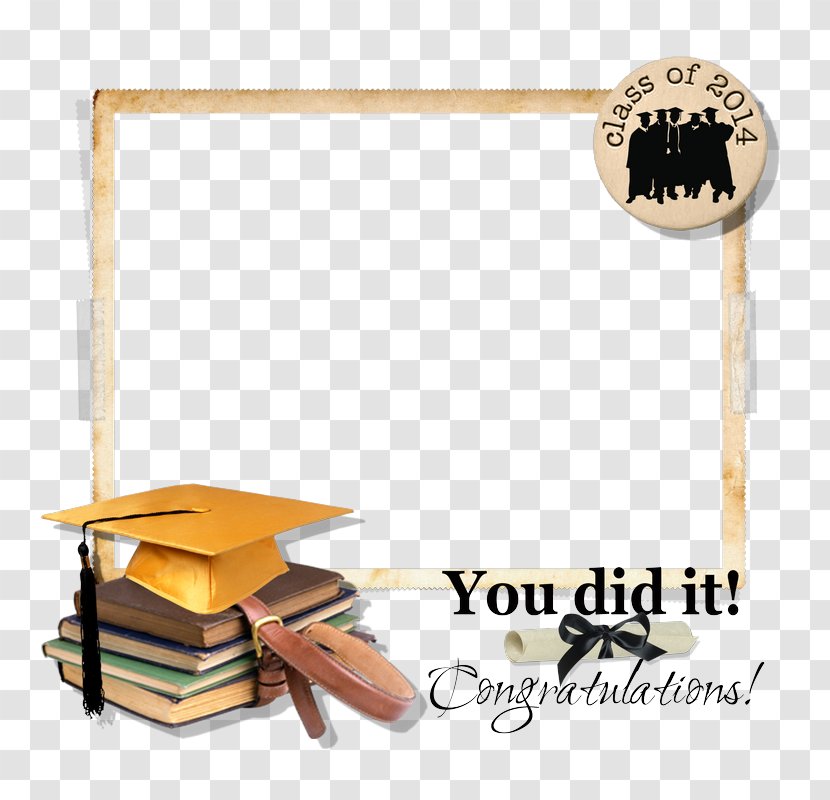 Graduation Ceremony Digital Scrapbooking Clip Art - Academic Certificate - Diploma Frame Transparent PNG